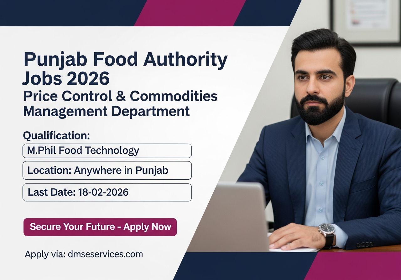 Punjab Food Authority Jobs 2026 – Latest Government Jobs in Punjab