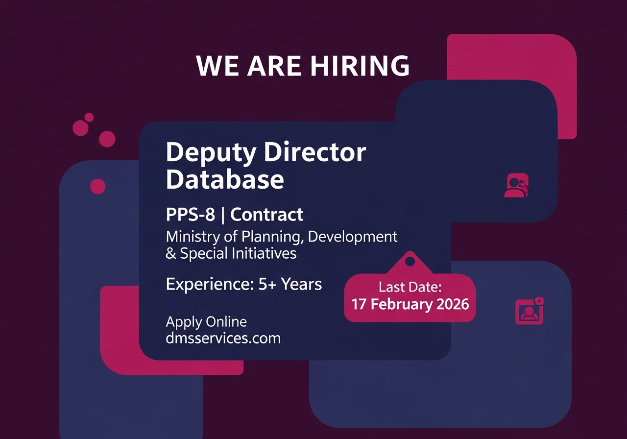 Ministry of Planning Jobs 2026 – Deputy Director Database (PPS‑8)